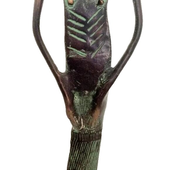 African Tribal Heavy Metal Art Figurine Statue Vintage - Picture 4 of 10